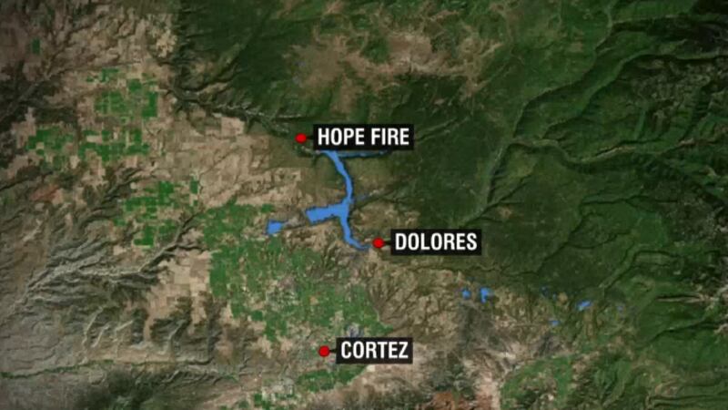 Hope Fire in Montezuma