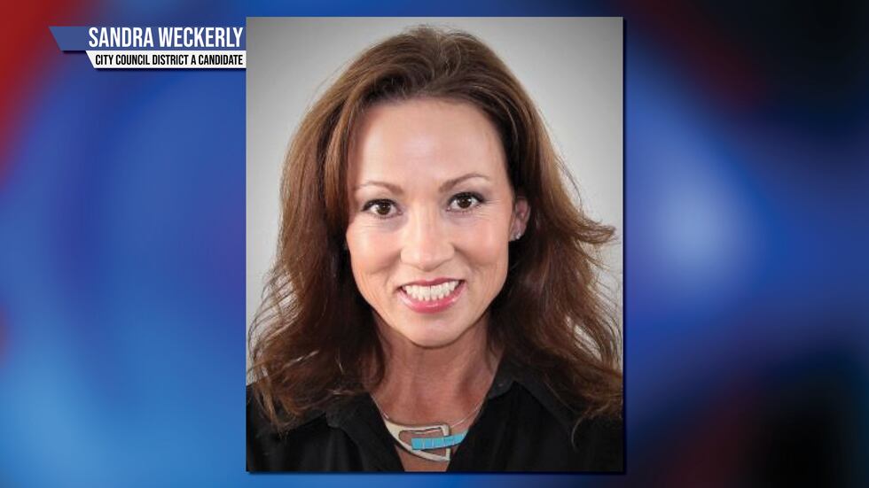 City Council District A Candidate Sandra Weckerly.
