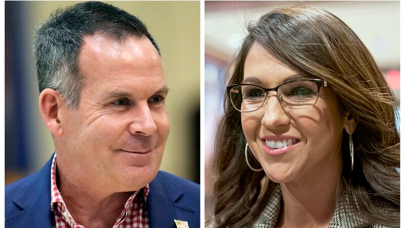 This combo image shows Democratic candidate for Colorado's 3rd Congressional District Adam...