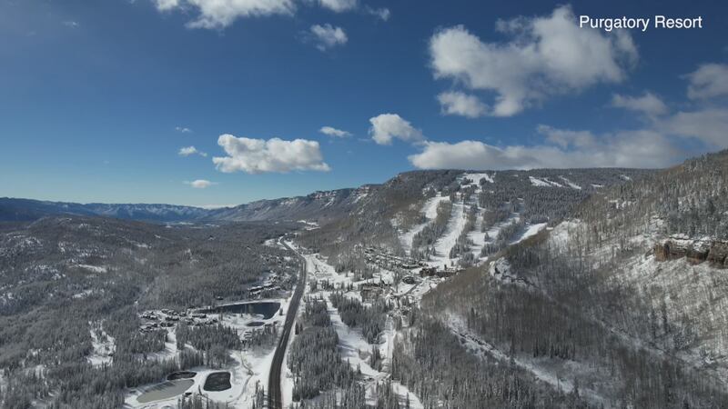 Overlooking the slopes at Purgatory Resort