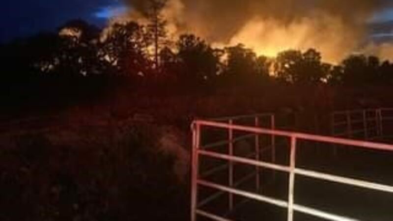 Responders battling fire in Garfield County