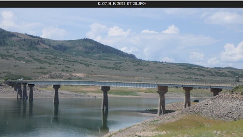 An image of the US 50 bridge over the Blue Mesa Reservoir from CDOT. The bridge is currently...